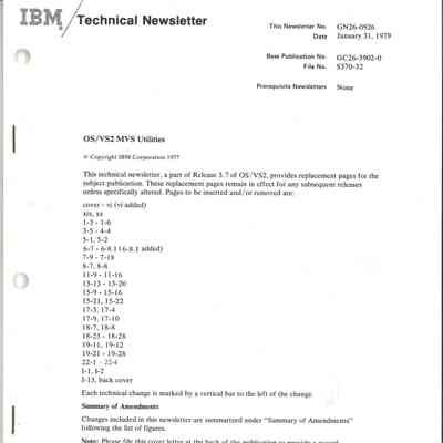 Technical Newsletter
