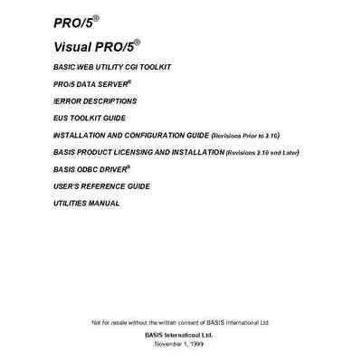 PRO/5 & Visual PRO/5