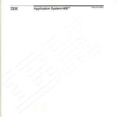 Application System/400 Documentation Binder