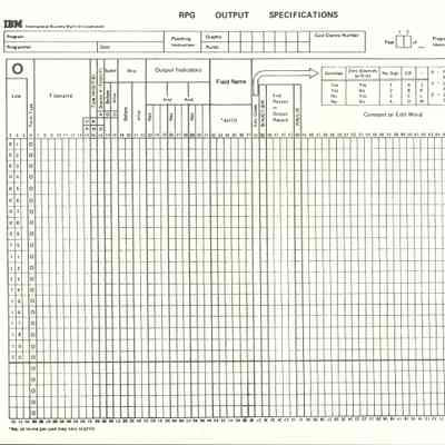 RPG Output Specifications