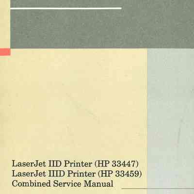 LaserJet IID Printer (HP 33447) LaserJet IIID Printer (HP 33459)