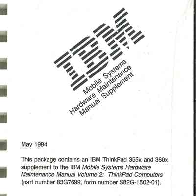 Mobile Systems Hardware Maintenance Manual Supplement
