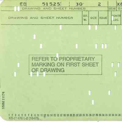 MMM11174 Microfilm on Punched Card