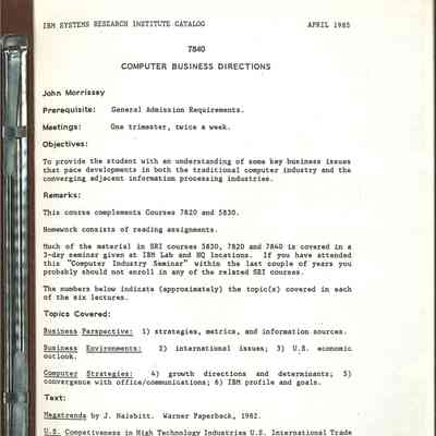 7840 Computer Business Directions