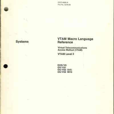 VTAM Macro Language Reference