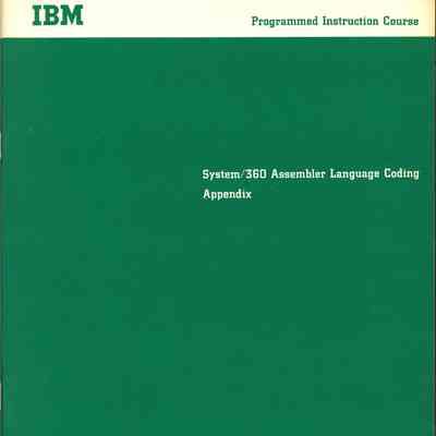System/360 Assembler Language Coding