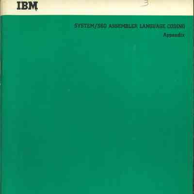 System/360 Assembler Language Coding