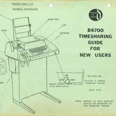 B6700 Timesharing Guide for New Users