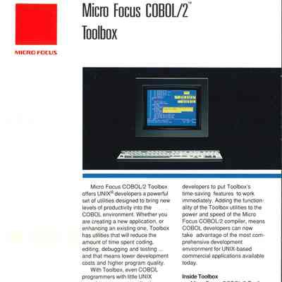 Micro Focus COBOL/2 Toolbox