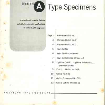 Type Specimens