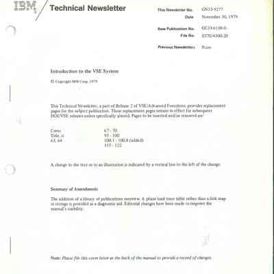 Technical Newsletter