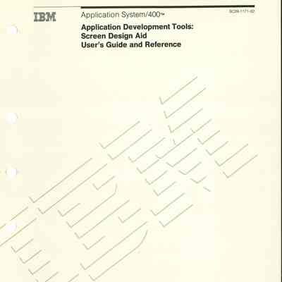 Application Development Tools: Screen Design Aid