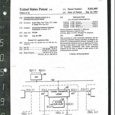 Contention Resolution in a Communications Ring