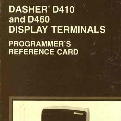 Dasher D410 and D460 Display Terminals