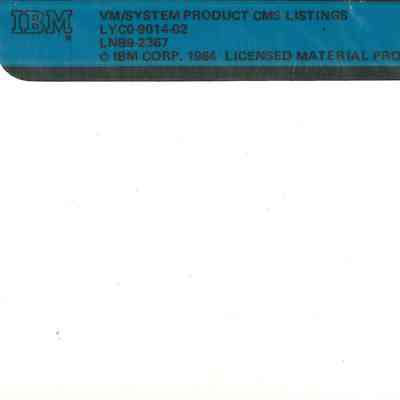VM/System Product CMS Listings