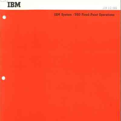 IBM System/360 Fixed-Point Operations