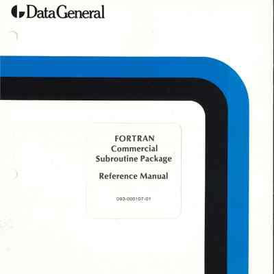 FORTRAN Commercial Subroutine Package