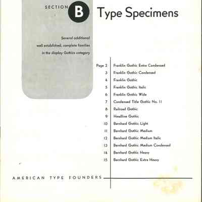 Type Specimens