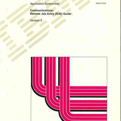 Communications: Remote Job Entry (RJE) Guide