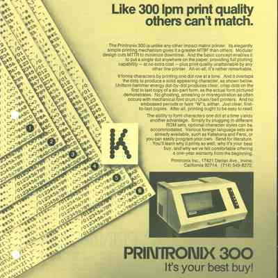 Printronix 300