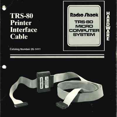 TRS-80 Printer Interface Cable