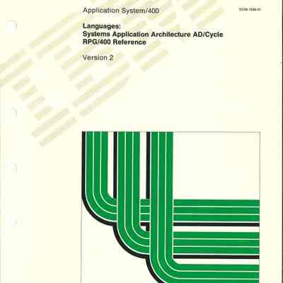 Languages: Systems Application Architecture AD/Cycle