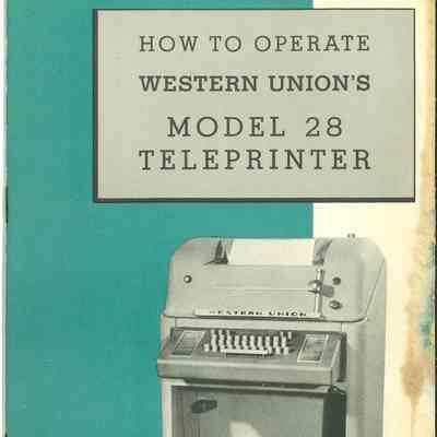 How to Operate Western Union's Model 28 Teleprinter