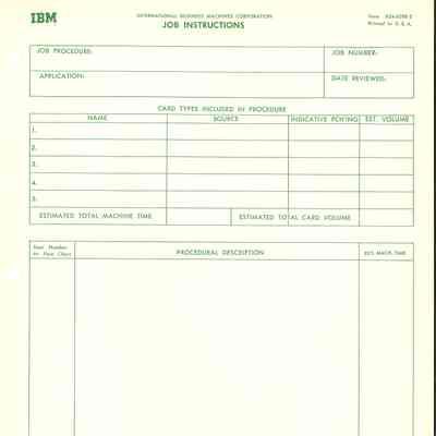 Job Instructions