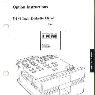 Option Instructions : 5-1/4 Inch Diskette Drive