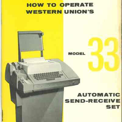 How to Operate Western Union's Model 33 Automatic Send-Receive Set
