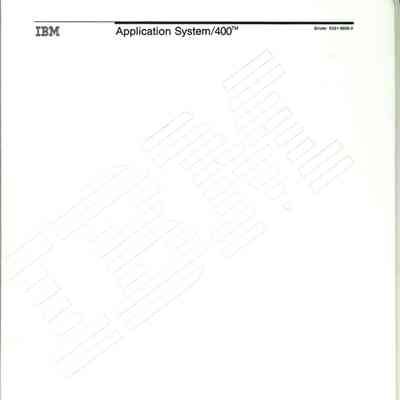 Application System/400 Documentation Binder