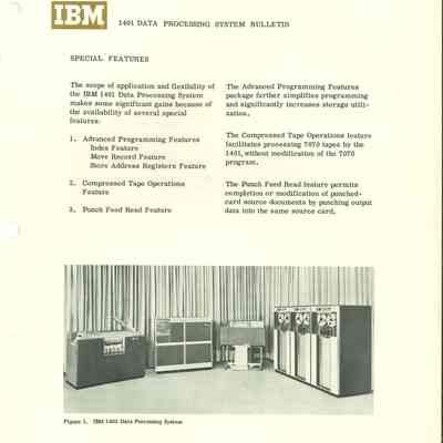 1401 Data Processing System Bulletin
