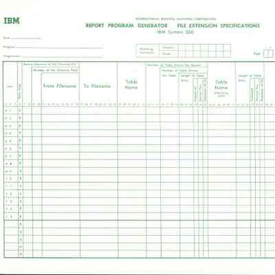 Report Program Generator File Extension Specifications