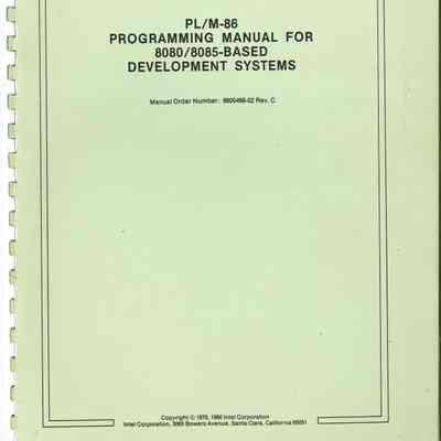 PL/M-86 Programming Manual