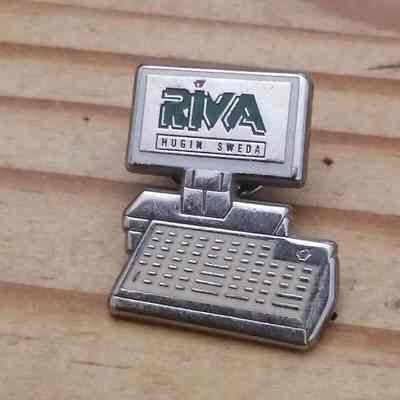Pin, Embossed and Enameled - RIVA Hugin Sweda
