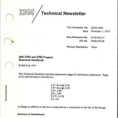 IBM 3704 and 3705 Program Reference Handbook
