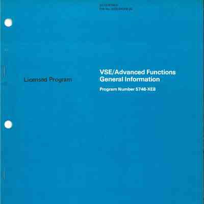 VSE/Advanced Functions
