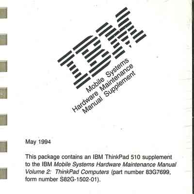 Mobile Systems Hardware Maintenance Manual Supplement