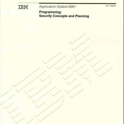 Programming: Security Concepts and Planning