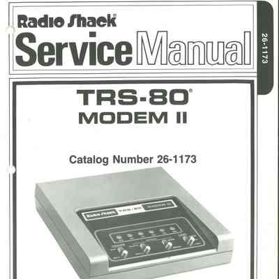 Service Manual : TRS-80 MODEM II