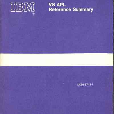 VS APL Reference Summary
