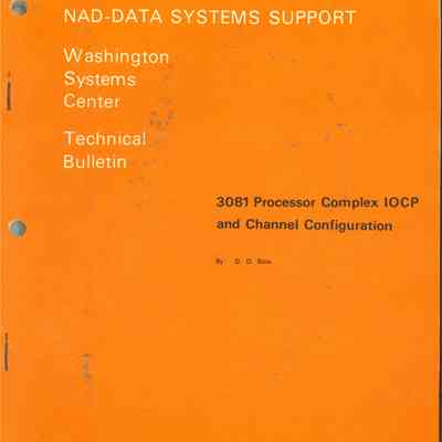 3081 Processor Complex IOCP and Channel Configuration