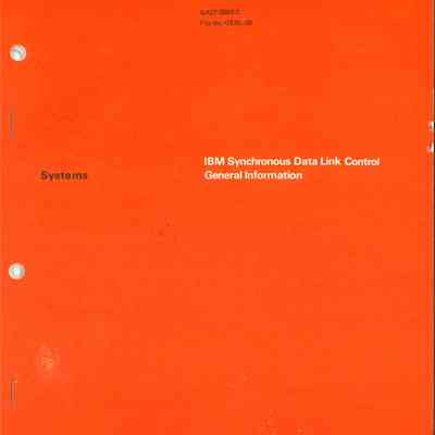 IBM Synchronous Data Link Control : General Information
