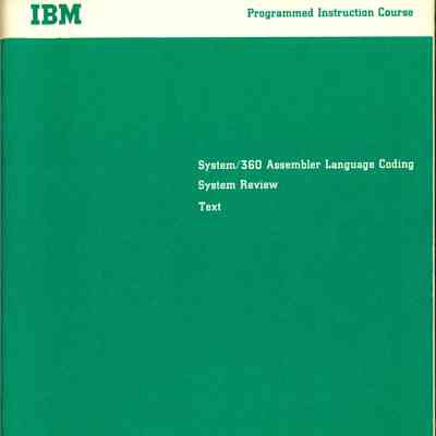 System/360 Assembler Language Coding