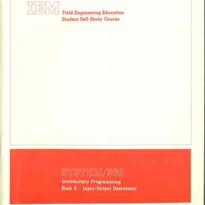 System/360 Introductory Programming