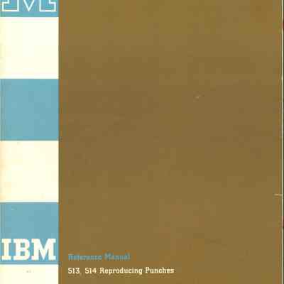 Reference Manual : 513, 514 Reproducing Punches