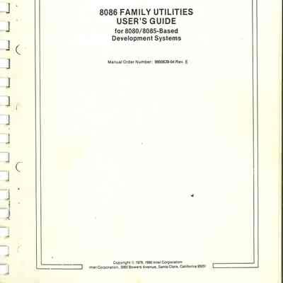 8086 Family Utilites User's Guide