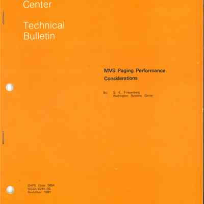 MVS Paging Performance Considerations
