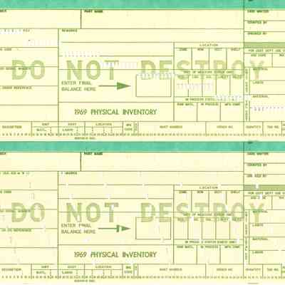 1969 Physical Inventory