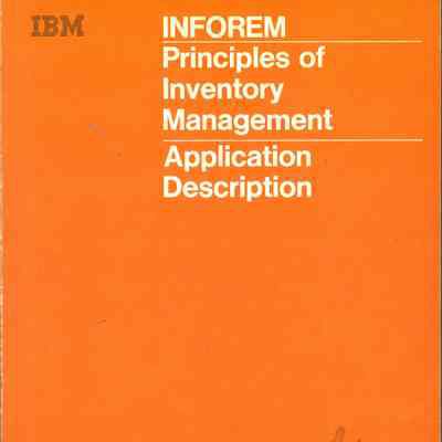 INFOREM : Principles of Inventory Management : Application Description